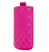 Etui cuir Valenta Pocket Neo Diamonds rose T22.