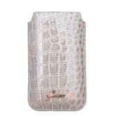 Etui universel Taille L finition croco glossy. Beige UNIVERSEL