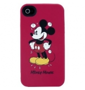 housse silicone mickey rouge iphone 4 4S