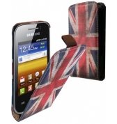 Etui à rabat Nzup drapeau Anglais Vintage pour Samsung Galaxy S4.