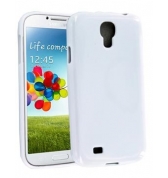 Coque Semi rigide blanche glossy pour Samsung Galaxy S4