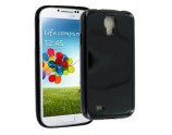 Coque Semi rigide noir glossy pour Samsung Galaxy S4