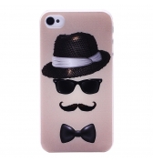 Coque lunette moustache iPhone 4 4S