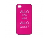 Coque rigide ALLO rose pour iPhone 4 et 4S