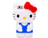 coque silicone Hello Kitty Bleue pour iPhone 5