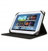 Etui folio universel tablettes 9"10" Muvit avec stand pu graine noir