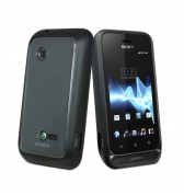 Coque bimat en silicone et ABS noire Sony Xperia Tipo