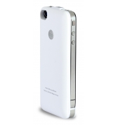 Coque Blanche avec batterie intégrée 2200mAh PowerCase Moxie pour iPhone 4/4S