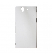 Coque rigide aspect rubber blanche pour Sony Xperia Z / C6603
