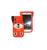 Coque en silicone Dog orange pour Wiko Cink Slim