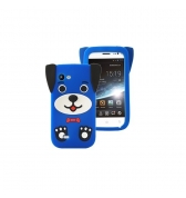 Coque en silicone bleu noir pour Wiko Cink Slim