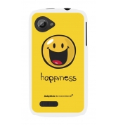 Coque motif Smiley Happiness by Moxie rubber blanc pour Wiko Cink Slim