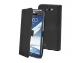 Etui slim folio python noir camel made in paris pour Samsung Note 2
