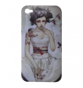 Coque Manga jeune fille kiss iPhone 4/4S