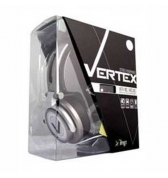 Casque ferm&eacute; et micro Vertex gris