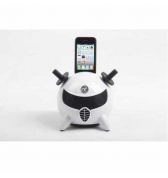 Station Musique HiFI Ninja blanche avec dock de charge pour iPhone 3g 3gs IPhone 4.4S iPod