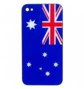 Vitre arriere drapeau Australie iPhone 4