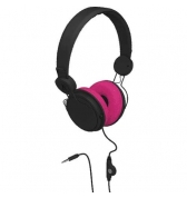 Casque Delta Colorblock noir et rose Jack 3.5 mm