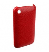 COQUE ROUGE LEZARD POUR IPHONE 3G 3GS