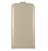 Etui clapet blanc creme vernis avec miroir Modelabs pour iPhone 3g 3gs