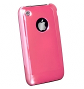 Coque rose miroir iPhone 3G/3GS Muvit + film ecran offert