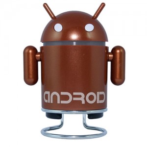 Figurine Android marron enceintes et radio intégrées Figurine Android marron enceintes et radio intégrées