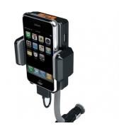 Support et transmetteur FM voiture pour iPhone / iPod / Lecteurs MP3