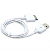 C&acirc;ble de charge et de synchronisation blanc Dexim pour iPhone / iPod / iPad