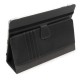 Etui business noir a rabat avec support et emplacement cartes de credit pour tout iPad
