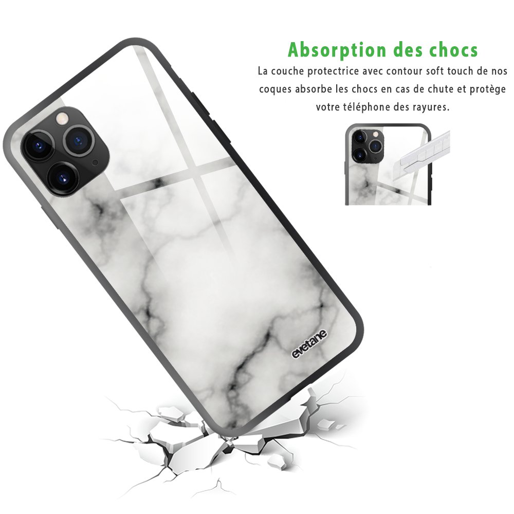 Effet Noir Et Blanc Premiere Pro -5€ sur Coque pour iPhone 11 Pro Max soft touch noir effet glossy
