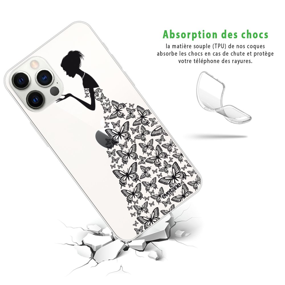 Coque IPhone 5/5S - Motif Papillon - Housse Anti-choc Neuve