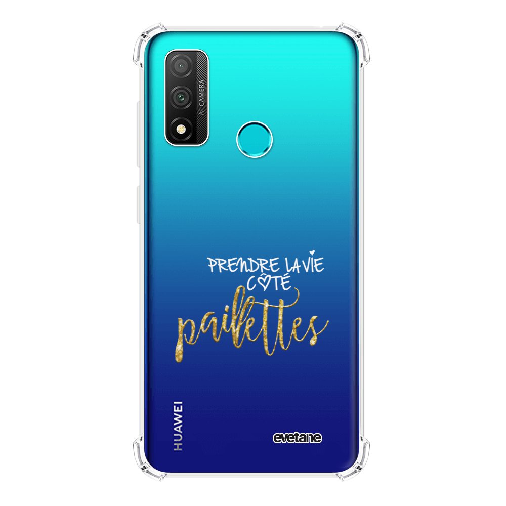 Coque Pour Huawei P20 Background Lol Kiss Me Wow Love U Baiser Amour Bleu Wallpaper - Coque Noire TPU Souple (P20