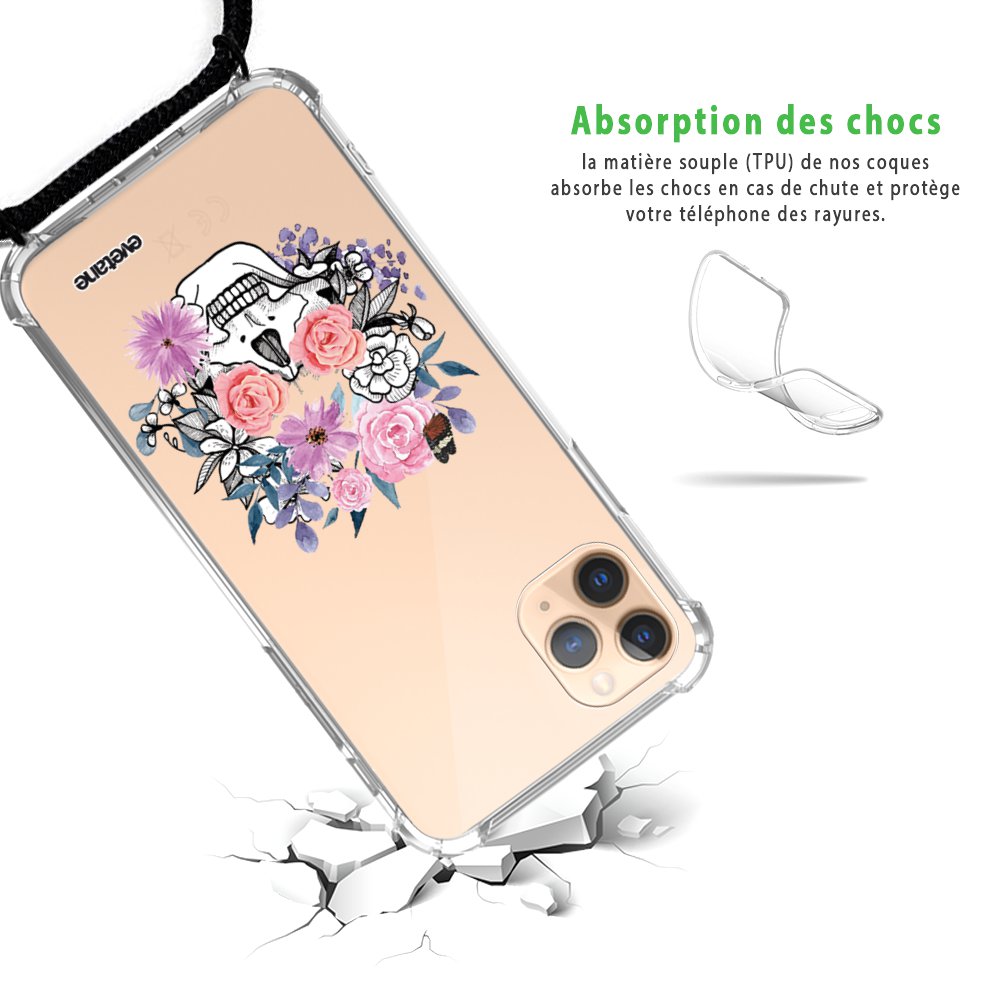 Yoedge 2 Pièces Coque Pour IPhone 14 / IPhone 13 6,1", Ultra Fine Mince Souple Silicone TPU Avec Motif Design Étui, Antichoc Anti-Rayures Bumper Protection Housse Pour IPhone 13, Fleur & Coeur