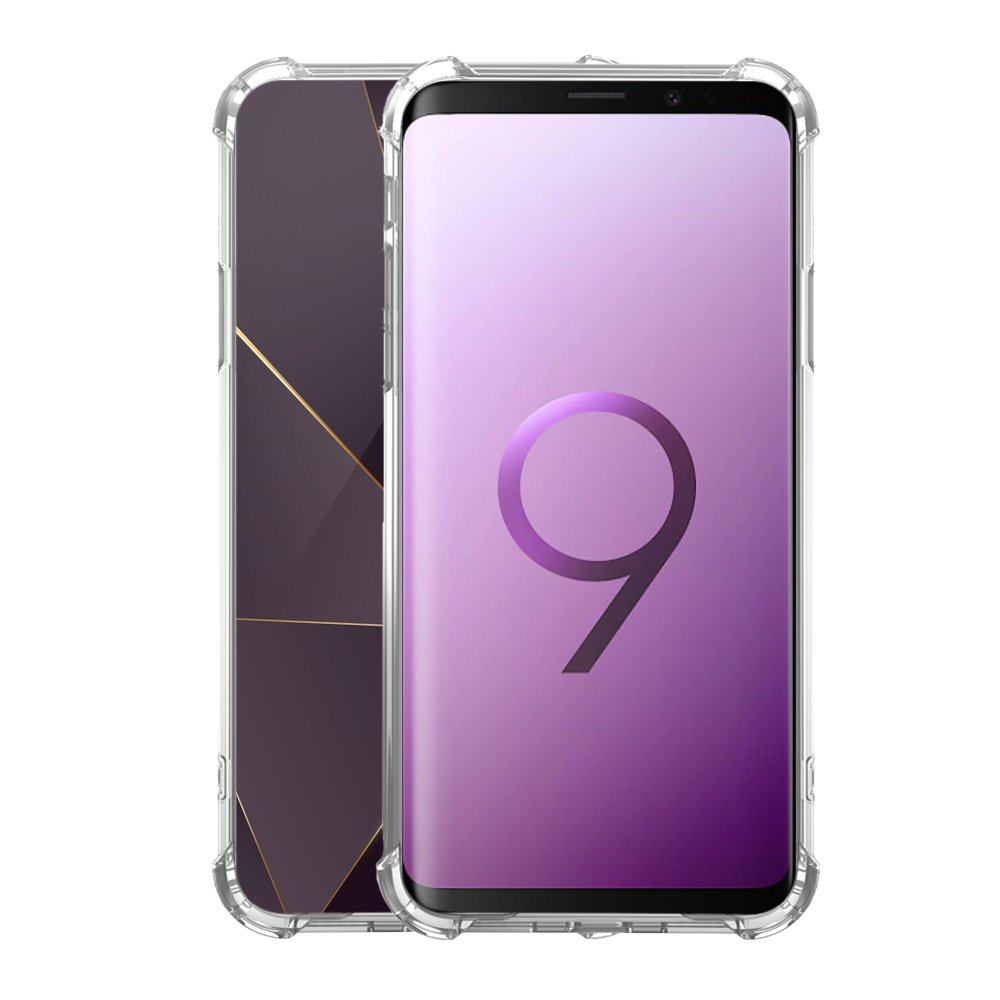 -5⬠sur Coque pour Samsung Galaxy S9 Plus anti-choc souple angles renforcés transparente Violet coque pour samsung s9 plus