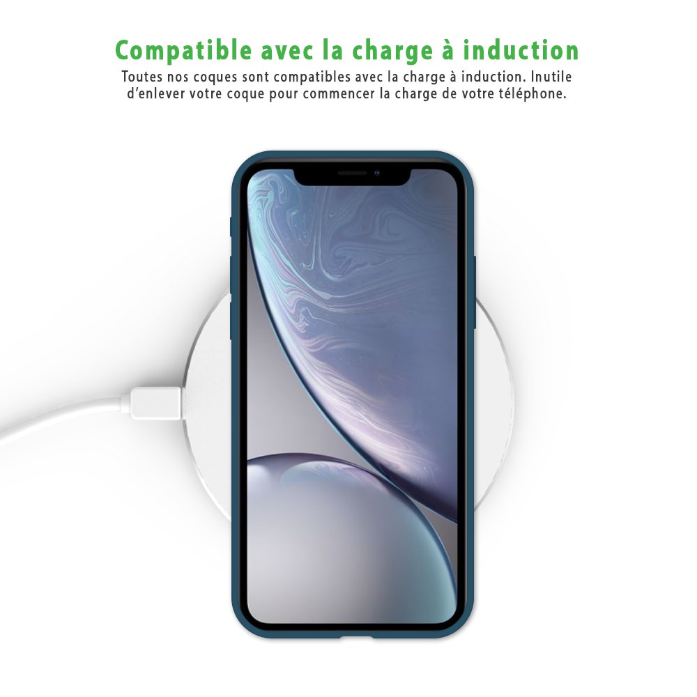 -17% sur Coque pour iPhone Xr Silicone Liquide Douce bleu ...