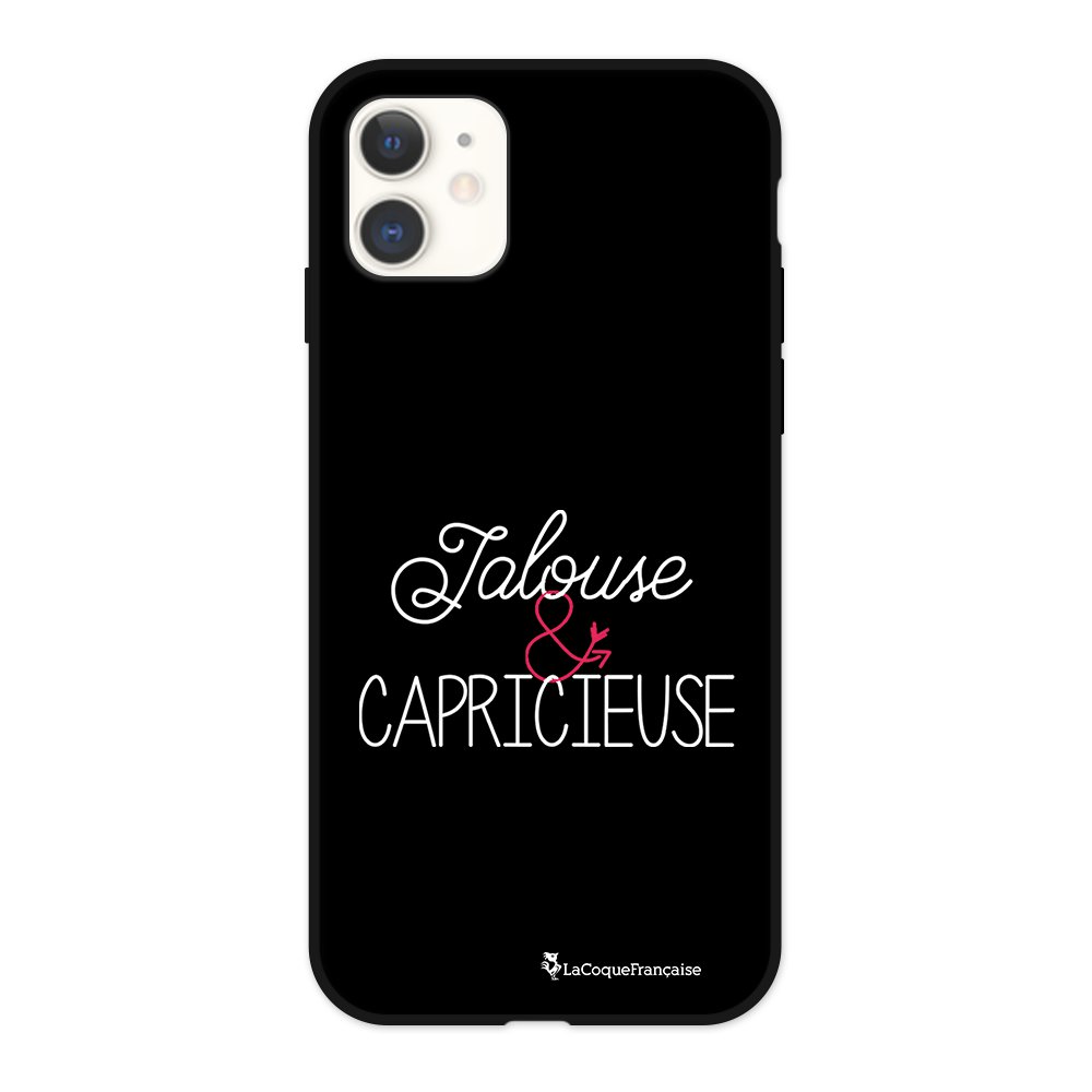 Coque pour iPhone 11 Silicone Liquide Douce noir Jalouse ...