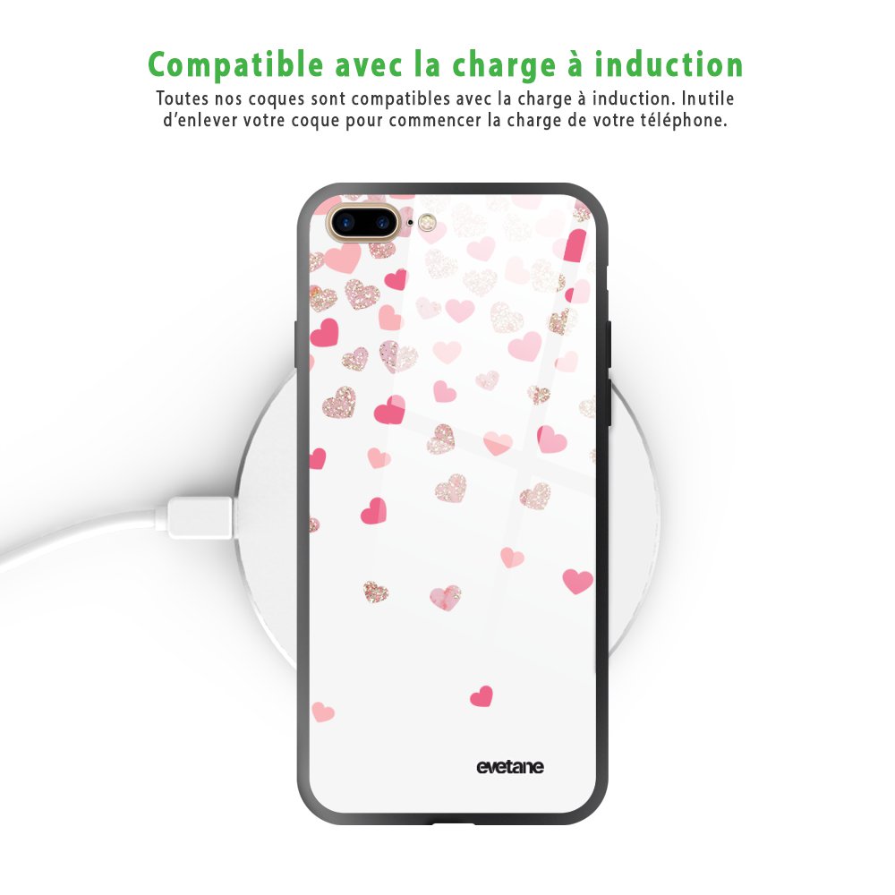 Coque Silicone Souple Noire Pour IPhone 7 Plus Et IPhone 8 Plus - Marque Little Boutik - Haute Protection
