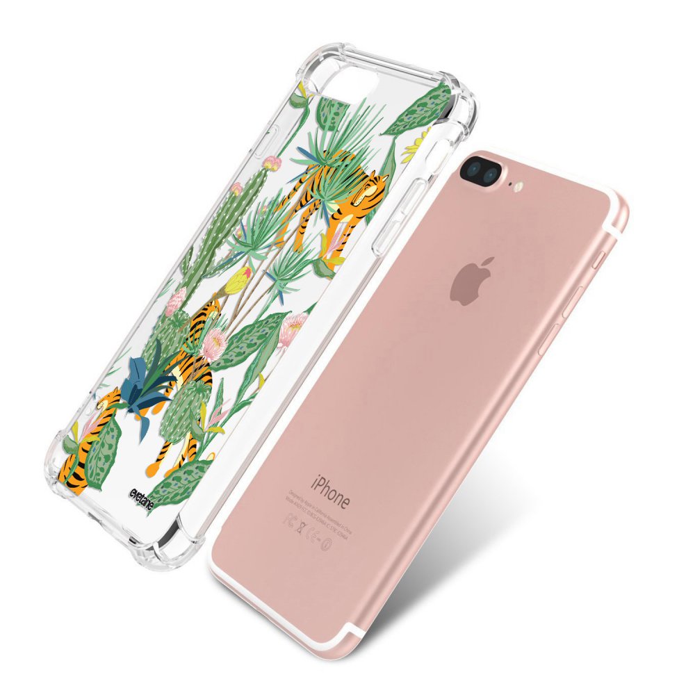 Yimctoie 2 Pièces Noir Coque Pour IPhone 7 Plus/8 Plus 5,5