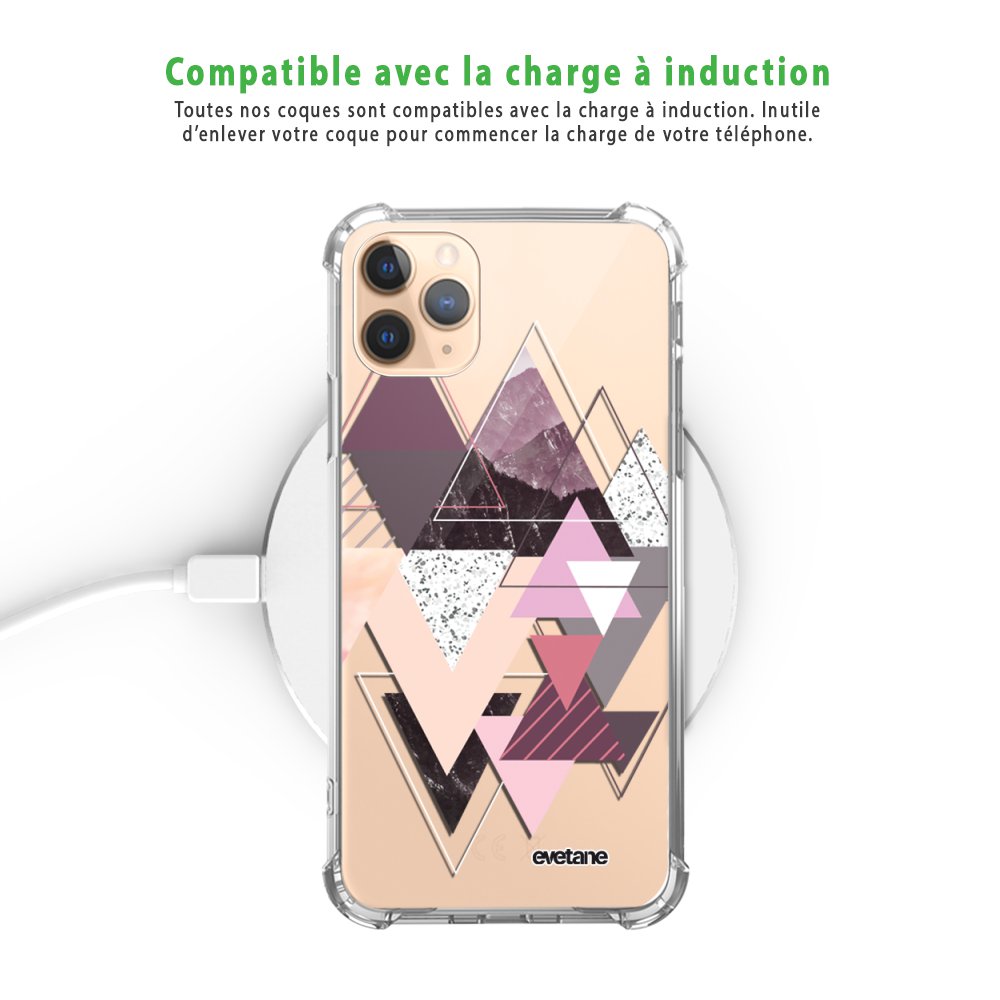 Coque Gel Souple Pour IPhone XS Max - Design Triangles - Anti-choc Et Résistante