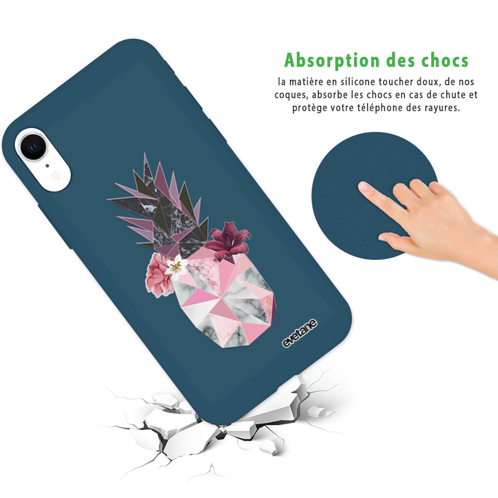 Case IPhone XR :Coque En Caoutchouc De Silicone Liquide / Solide